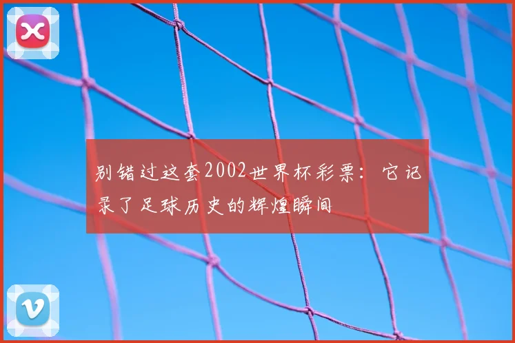 别错过这套2002世界杯彩票：它记录了足球历史的辉煌瞬间